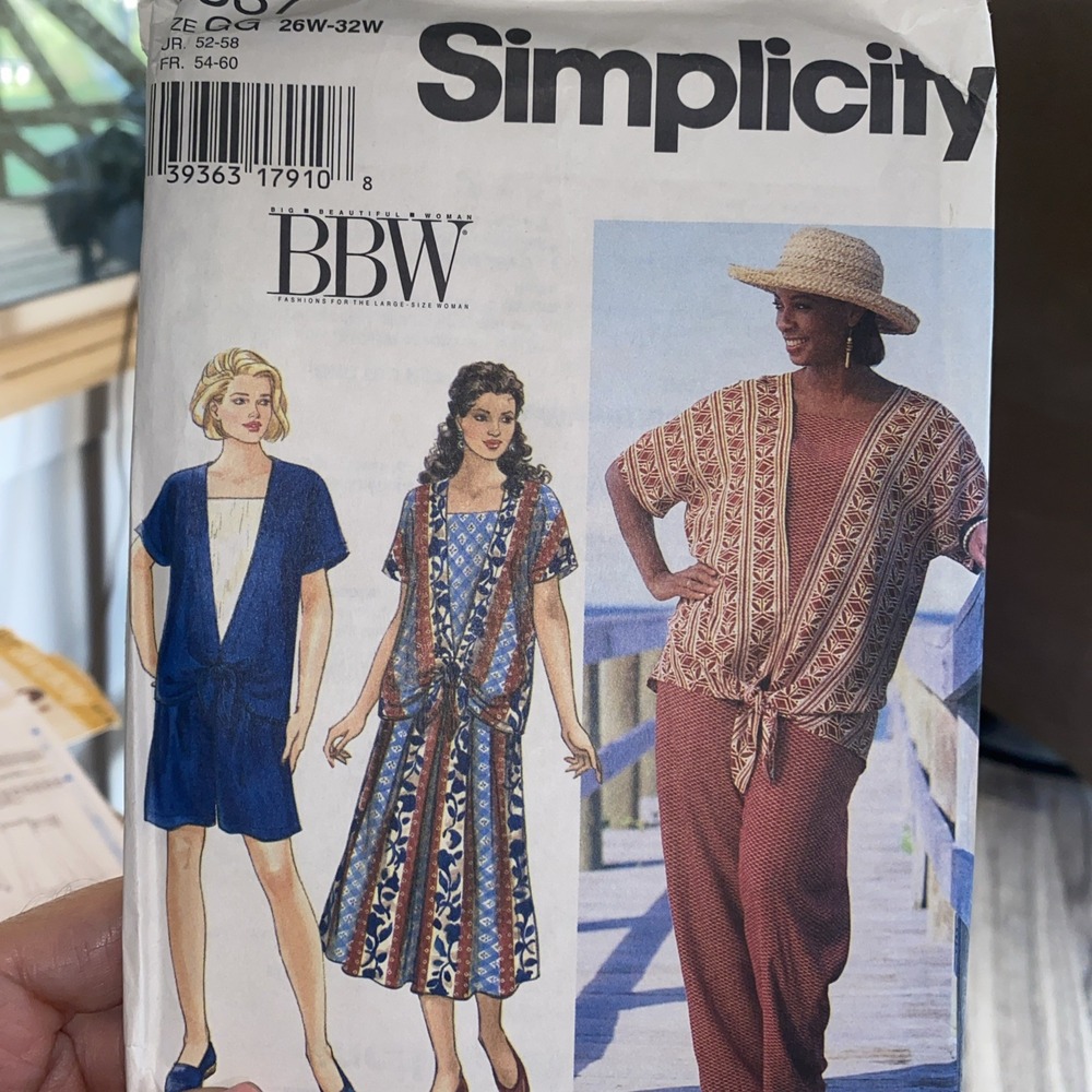 Vintage 1995 Simplicity Suit Sewing Pattern 9537 Plus Size 26W-32W Uncut BBW